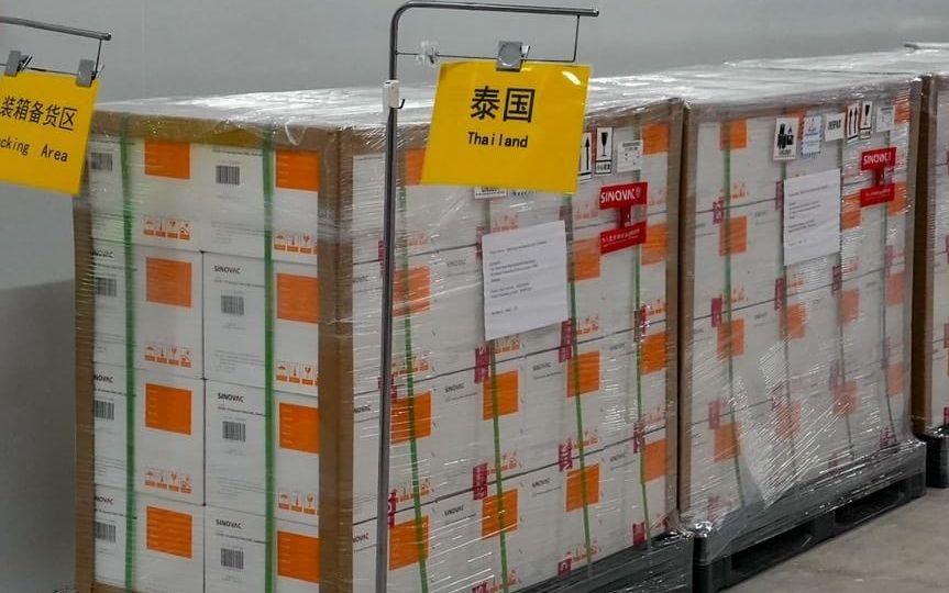 China Kirim Vaksin Covid-19 Pertama untuk Thailand